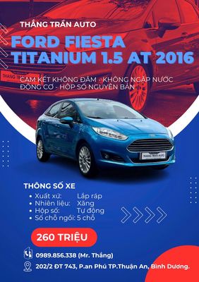 Ford Fiesta 1.5 AT Sản xuất : 2016