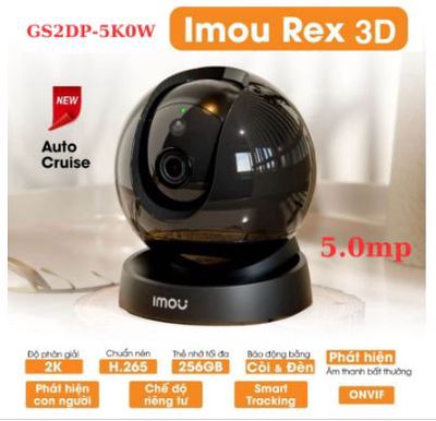 Camera Wifi imou 5.0mp Rex3D IPC-GS2DP-5K0W