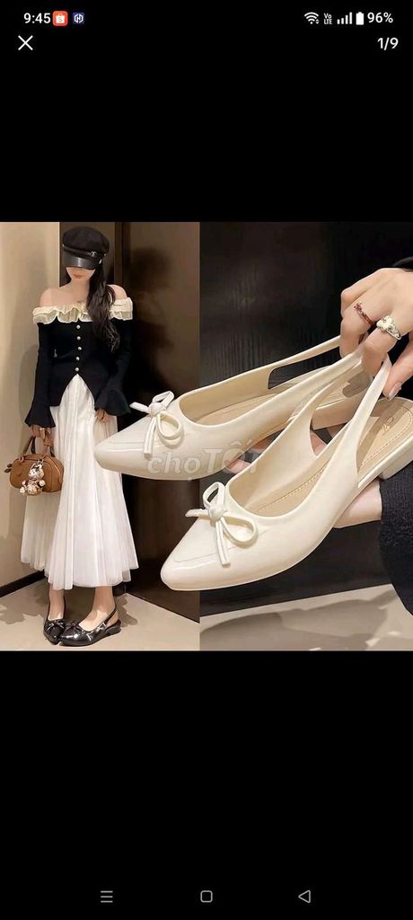 Giày búp bê Nữ Cao su Trắng kem. Mua bán Giày dép tại Huyện Vân Canh Bình Định được đăng bởi Đoàn Thị Như Quỳnh hình 1