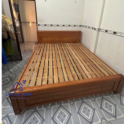 giường gỗ - giường gỗ sòi-giường