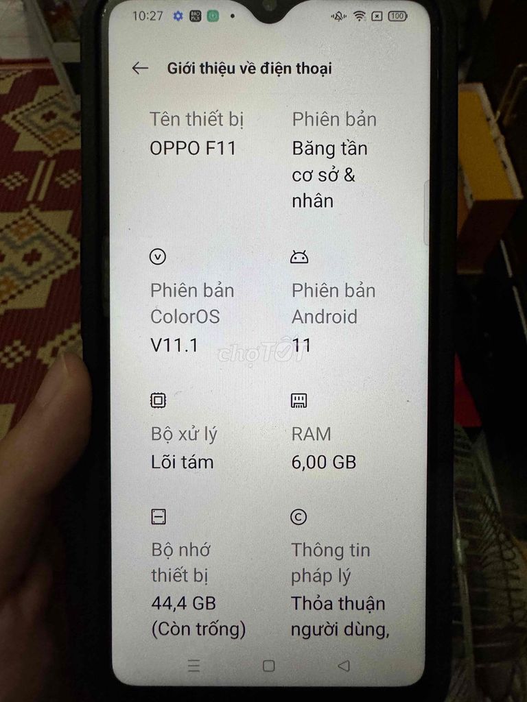 OPPO F11 64GB Đen. Mua bán Điện thoại tại Quận Đống Đa Hà Nội được đăng bởi nguyễn Linh hình 1