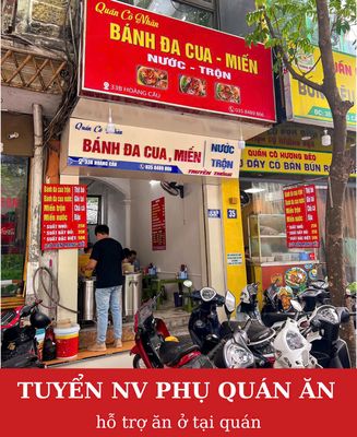 Tuyển Nhân Viên Phụ Quán Ăn (Bánh Đa Cua). Việc làm tại Quận Đống Đa Hà Nội được đăng bởi Minh An hình 1