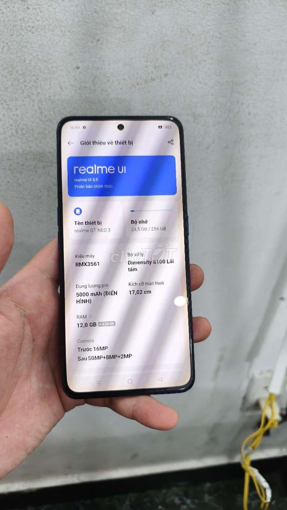 Realme GT Neo 3 Xanh 256GB. Mua bán Điện thoại tại Quận 8 Tp Hồ Chí Minh được đăng bởi Nguyễn Thu Uyên hình 1