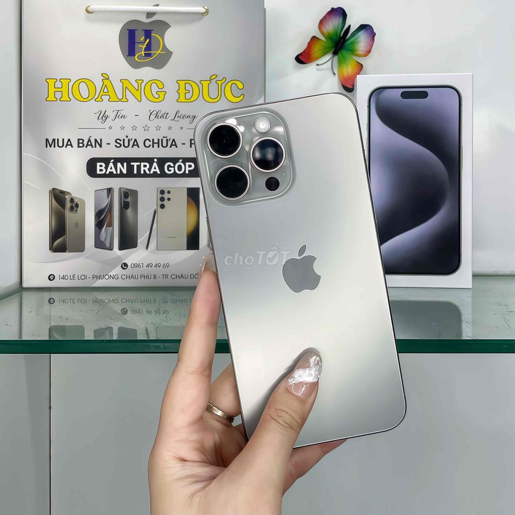 ❌❌iPhone 15 Pro Max 256GB Titan Tự Nhiên 99%. Mua bán Điện thoại tại Thành phố Châu Đốc An Giang được đăng bởi Cửa hàng DTDĐ HOÀNG ĐỨC hình 1