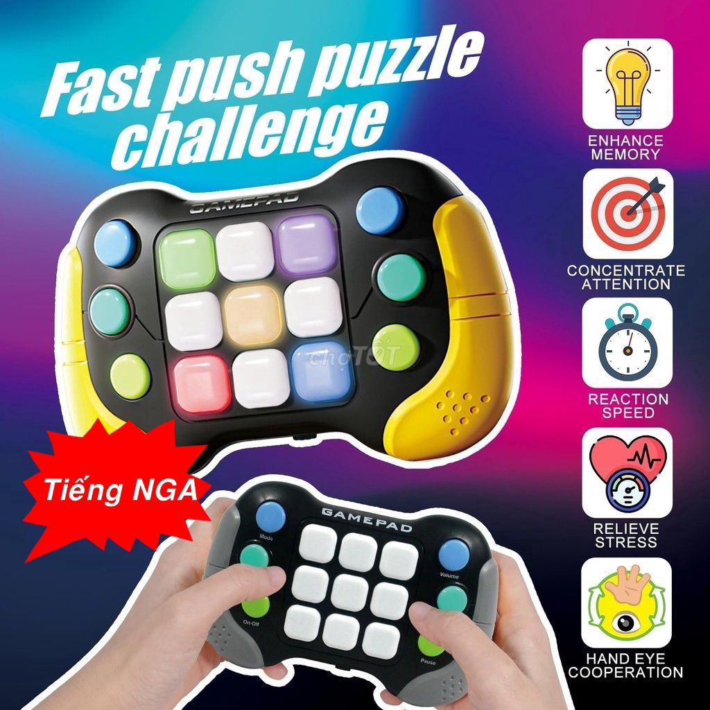 Đồ chơi GamePad 999 cấp độ - 4 chế độ - 6 màu RGBs