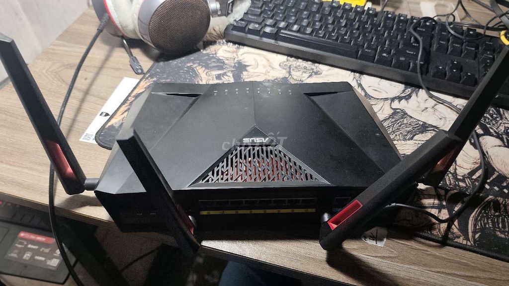 Bộ định tuyến ASUS RT-AC88U Đen. Mua bán Phụ kiện (Màn hình, Chuột...) tại Thị xã Bỉm Sơn Thanh Hóa được đăng bởi APao shop hình 1
