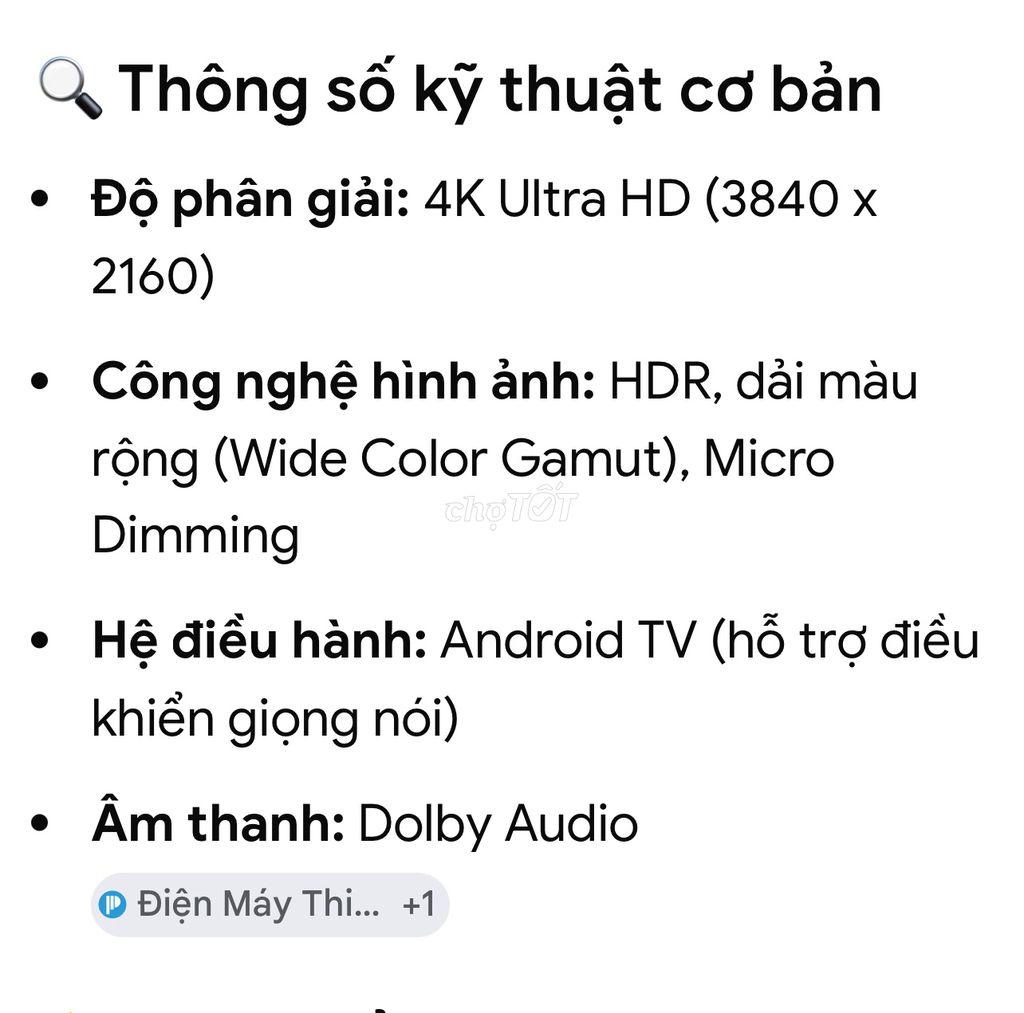 Tivi TCL L50P8 4K Android TV Dolby Audio. Mua bán Tivi, Âm thanh tại Quận Bình Tân Tp Hồ Chí Minh được đăng bởi BÙI HUU PHUOC hình 1
