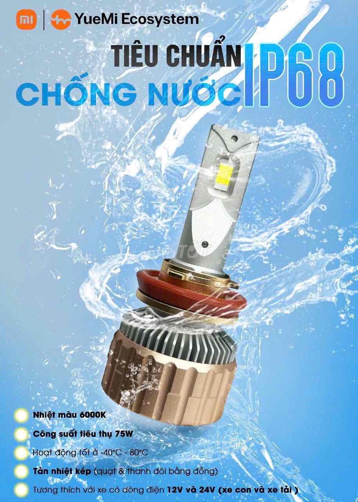 Đèn led Ô tô siêu sáng H7 - cho VF3 & xe xăng. Mua bán Phụ tùng xe tại Quận Tân Phú Tp Hồ Chí Minh được đăng bởi Lê Khánh Hội hình 3