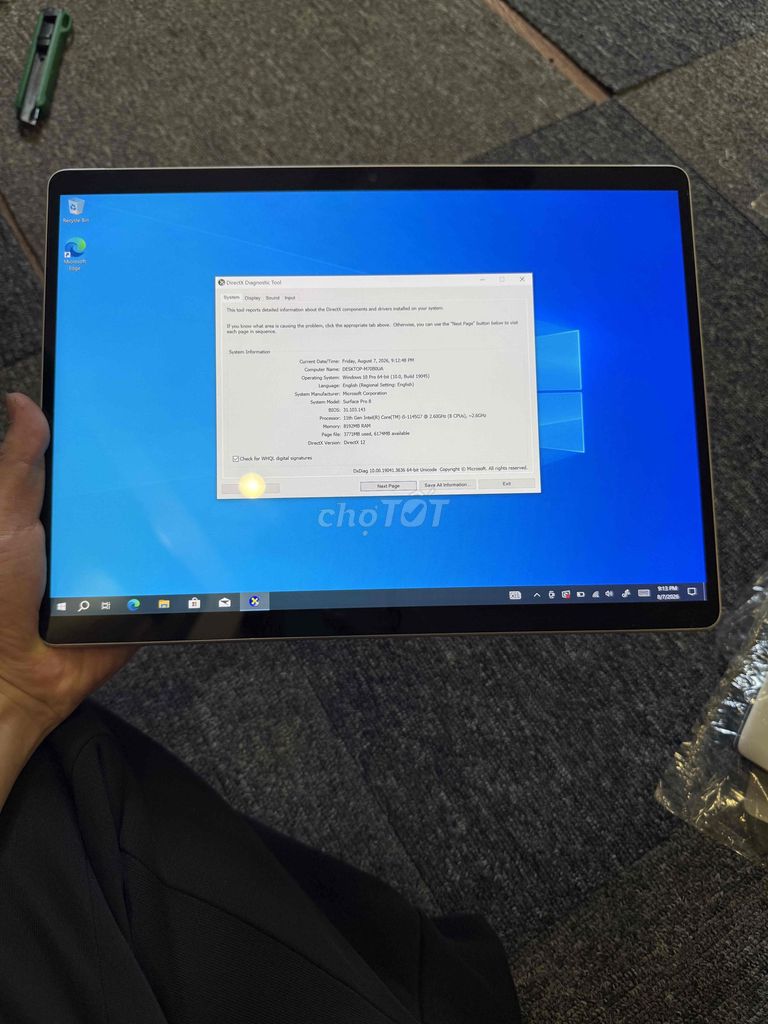 Microsoft Surface Pro 8 I5 8GB/256GB Bạc. Mua bán Máy tính bảng tại Huyện Hoài Đức Hà Nội được đăng bởi Thế Đại hình 1