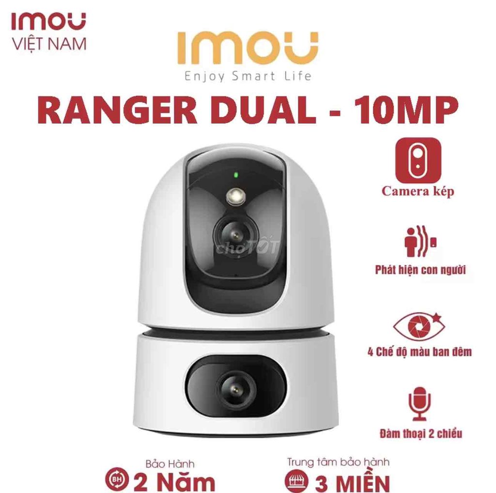 Camera 2 Mắt Trong Nhà IMOU  Ranger Dual 10MP - Ra