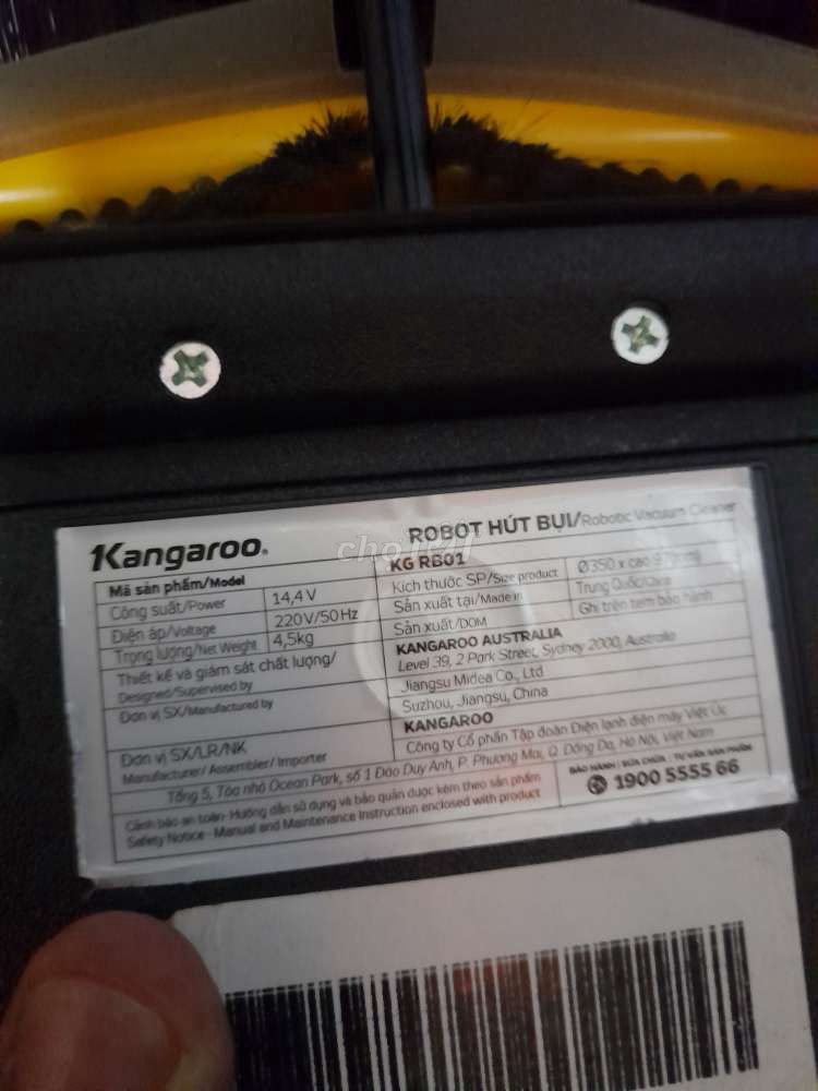 Robot hút bụi kangaroo. Mua bán Nội thất, đồ gia dụng khác tại Quận 10 Tp Hồ Chí Minh được đăng bởi nguyễn tâm hình 4