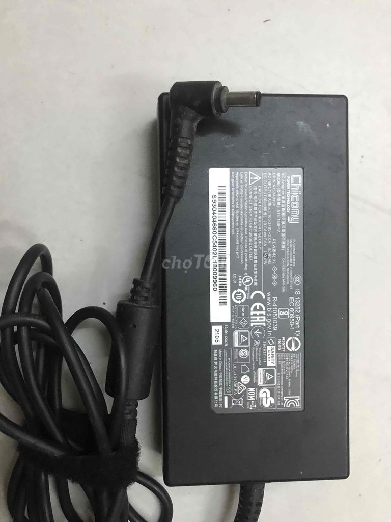 Bán sạc laptop Msi 20V-7,5A kim nhỏ