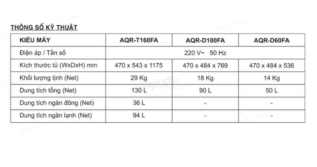 Tủ lạnh Aqua 90 lít AQR-D100FA(BS)