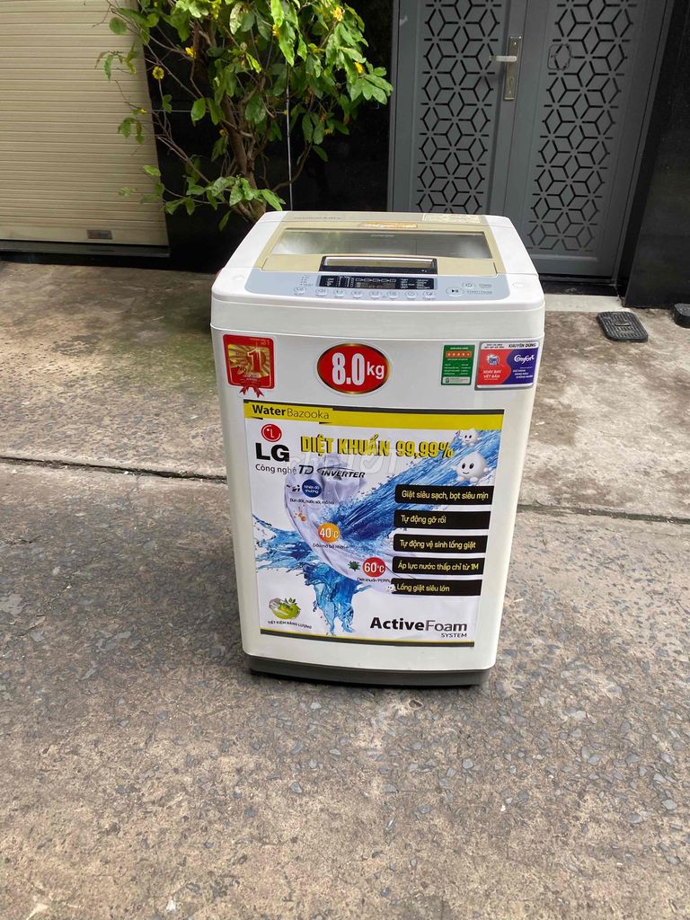 Máy giặt LG 8kg sạch đẹp đang dùng rất tốt. Mua bán Máy giặt tại Quận Tân Phú Tp Hồ Chí Minh được đăng bởi MẠNH HẢI hình 1