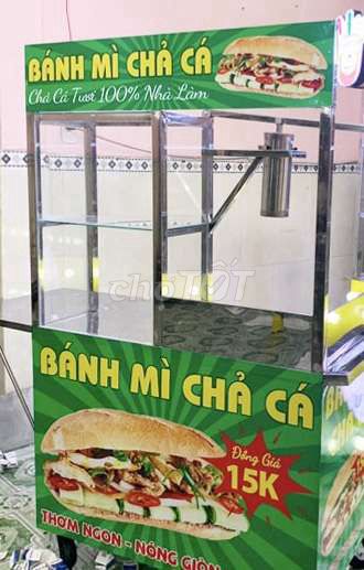 Thanh lí xe bánh mì chả cá kèm lon inox ép chả. Mua bán Đồ chuyên dụng, Giống nuôi trồng tại Quận 12 Tp Hồ Chí Minh được đăng bởi Phụng Trang hình 1