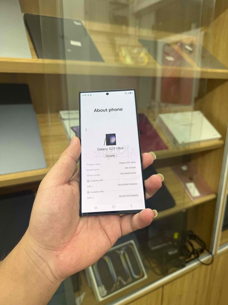 Samsung S23 Ultra 256GB Đen Like New. Mua bán Điện thoại tại Quận Đống Đa Hà Nội được đăng bởi CHUNG Mobile hình 1