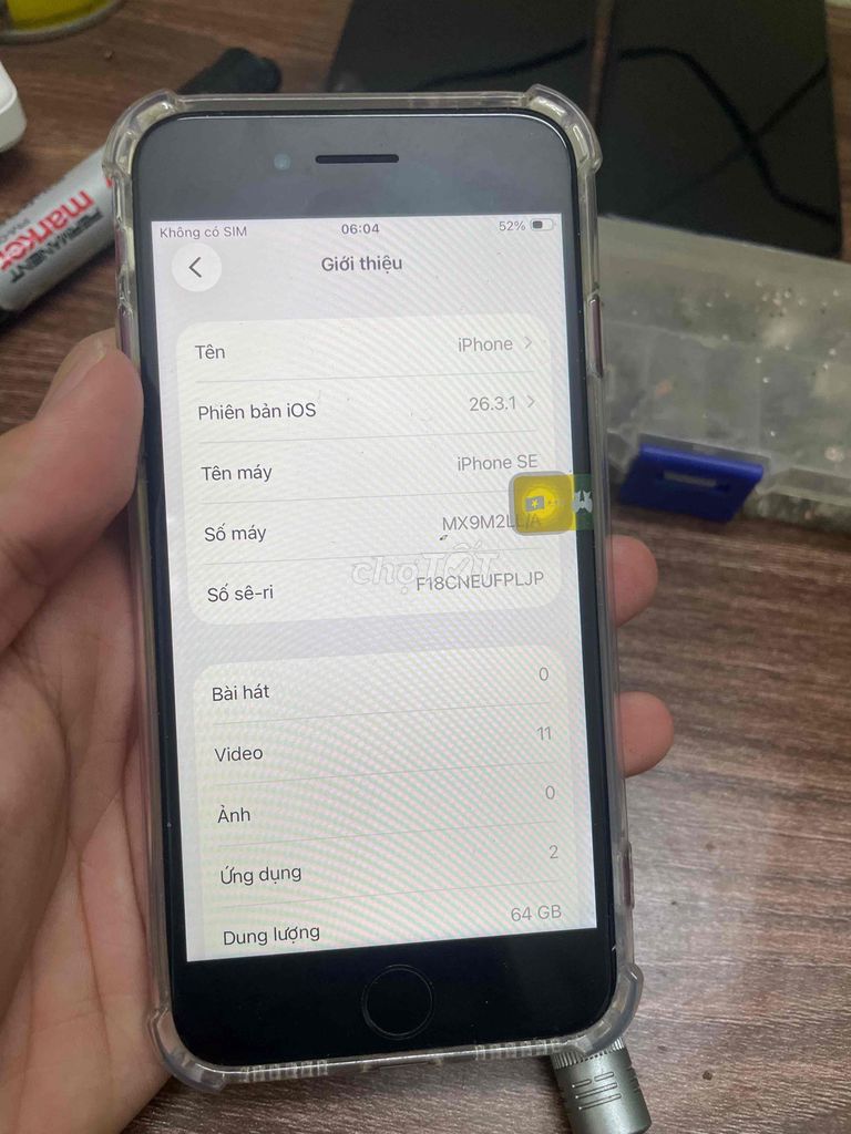 Apple iPhone SE 64GB Đỏ Vỡ lưng. Mua bán Điện thoại tại Quận Nam Từ Liêm Hà Nội được đăng bởi Bùi Thanh Phong hình 1