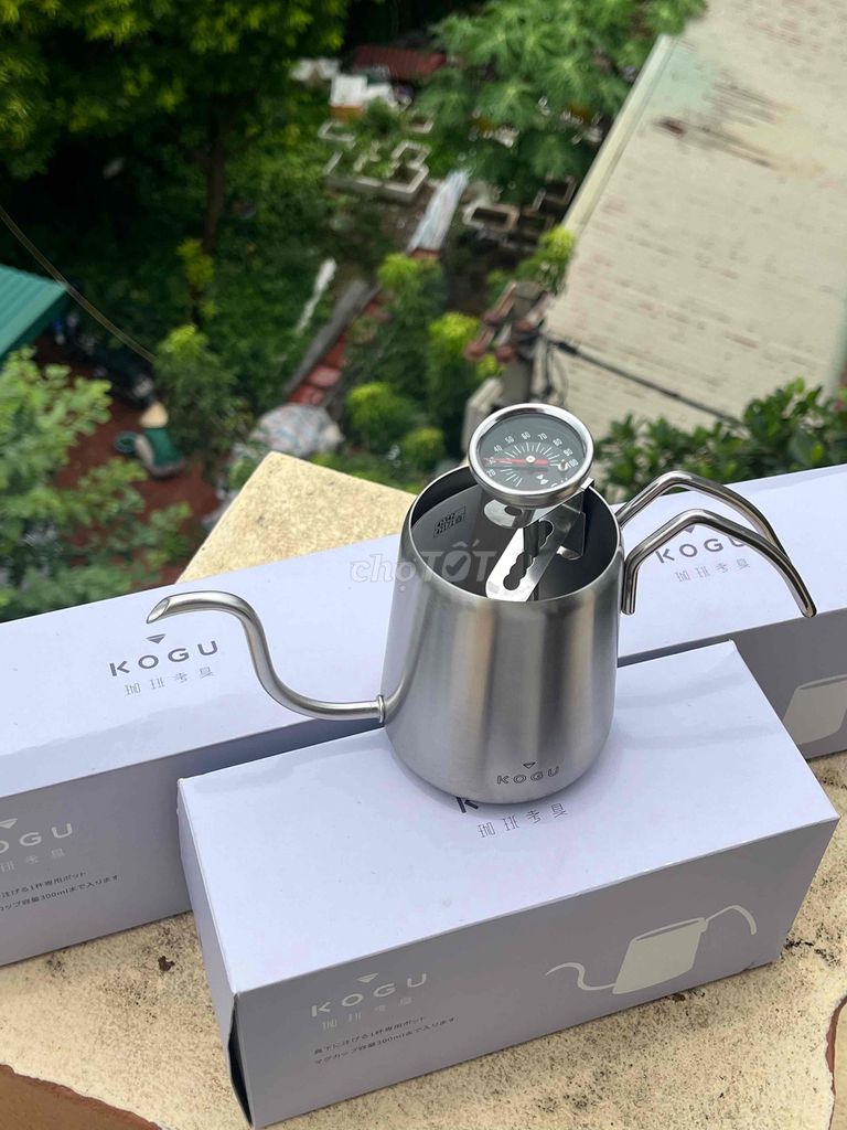 Ấm rót cafe Kogu Thép không gỉ Bạc 300ml Nhật Bản. Mua bán Dụng cụ nhà bếp tại Quận Long Biên Hà Nội được đăng bởi Nam hình 1