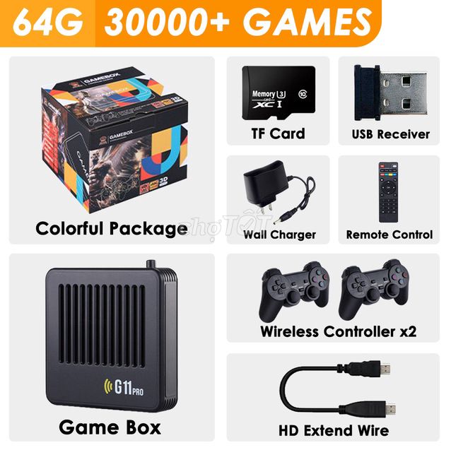 Máy Chơi Game G11 Pro HDMI 64GB 30000 3D Game