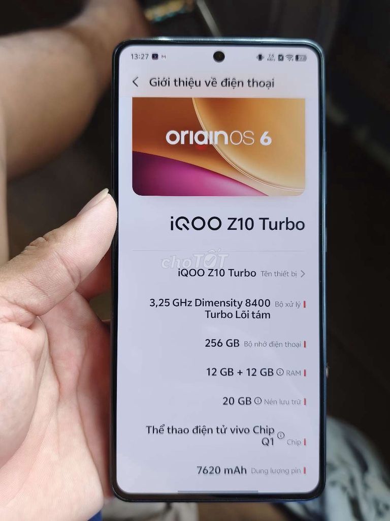 Vivo iQOO Z10 Turbo 12GB/256GB Đen. Mua bán Điện thoại tại Huyện Châu Phú An Giang được đăng bởi Hoàng trần hình 1