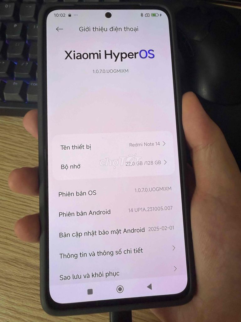 Xiaomi Redmi Note 14 6GB 128GB Đen. Mua bán Điện thoại tại Quận Nam Từ Liêm Hà Nội được đăng bởi Duc Nguyen hình 1
