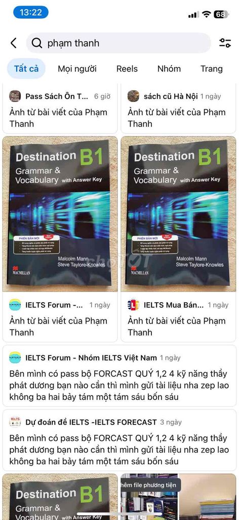 Sách Destination B1 Ngữ pháp Tiếng Anh. Mua bán Sách tại Thành phố Long Xuyên An Giang được đăng bởi Vương Phạm Thanh Thanh hình 1