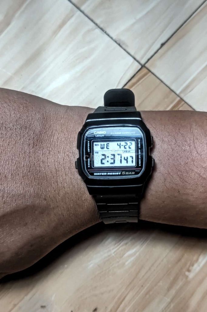 Đồng hồ Casio W46 Cao su Đen Nam. Mua bán Đồng hồ tại Huyện Châu Thành Tiền Giang được đăng bởi Minh  hình 1
