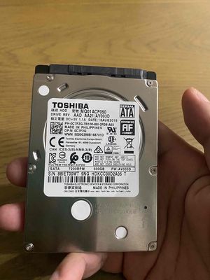 Ổ cứng hiệu Toshiba 500g 7200rpm Good 100% zin