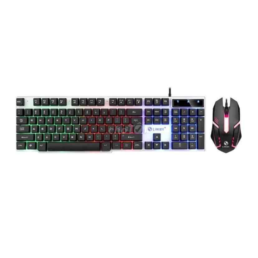 Combo bàn phím chuột GTX300 có led RGB, siêu yên t