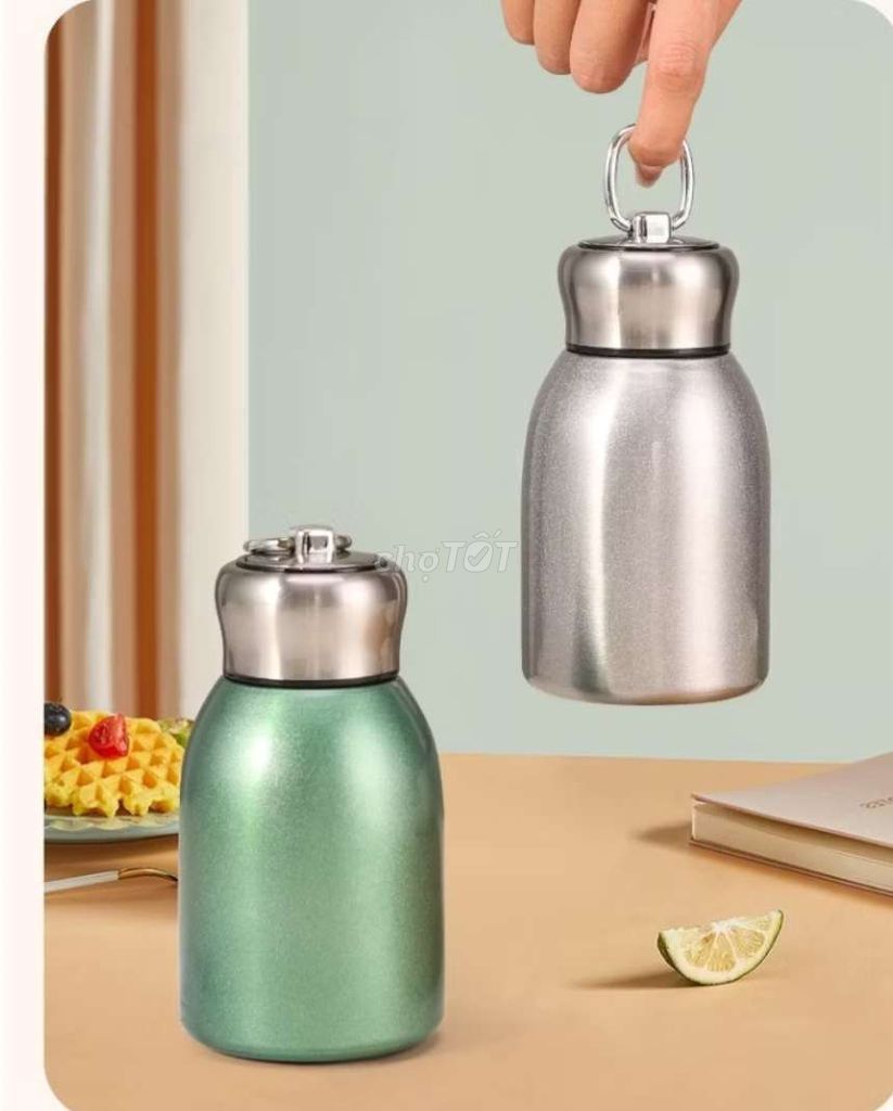 Bình giữ nhiệt inox 304 300ml có quai xách