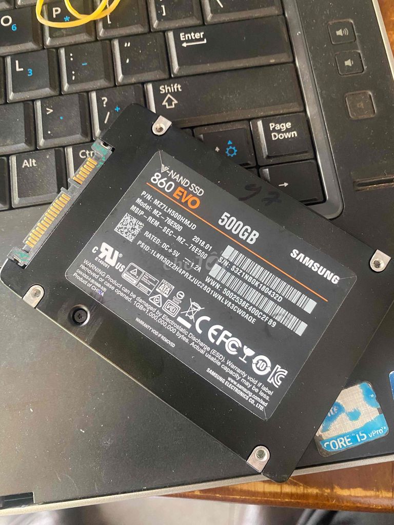 SSD Samsung 860 EVO 500G chuẩn zin có Bảo Hành. Mua bán Linh kiện (RAM, Card...) tại Quận 7 Tp Hồ Chí Minh được đăng bởi Jack Nguyễn hình 1