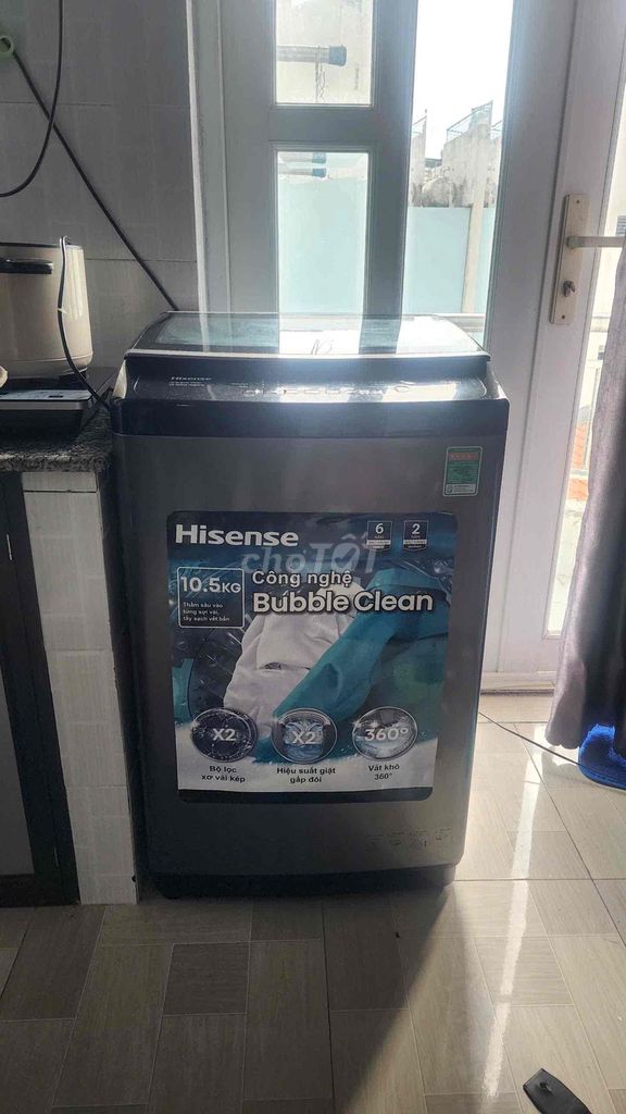 Máy giặt Hisense WTJA1015UT 10.5kg Xám cửa trên. Mua bán Máy giặt tại Quận 1 Tp Hồ Chí Minh được đăng bởi san san hình 1