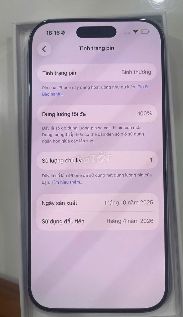 iPhone 17 thường 512GB Tím Mới 100%. Mua bán Điện thoại tại Quận Cầu Giấy Hà Nội được đăng bởi Nguyễn Hải Ninh hình 1