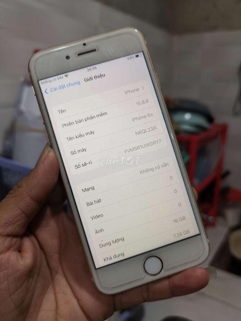 iPhone 6s 16GB zin full vân, pin 88%. Mua bán Điện thoại tại Quận 12 Tp Hồ Chí Minh được đăng bởi Phước Trần hình 1