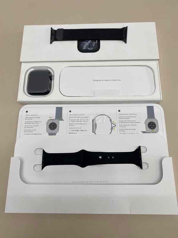Apple Watch Series 7 45mm Đen Mới 100% chưa active. Mua bán Thiết bị đeo thông minh tại Quận Tân Bình Tp Hồ Chí Minh được đăng bởi Shop Trung Văn Apple Watch hình 1