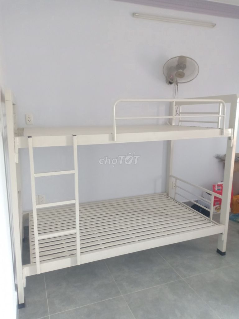 giường hai tầng tháo ráp sơn tĩnh điện sắt LOẠI 1