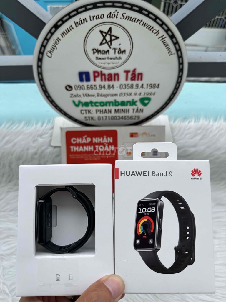 Huawei band 9 black bh 4/6/2025 full box tầm 99%