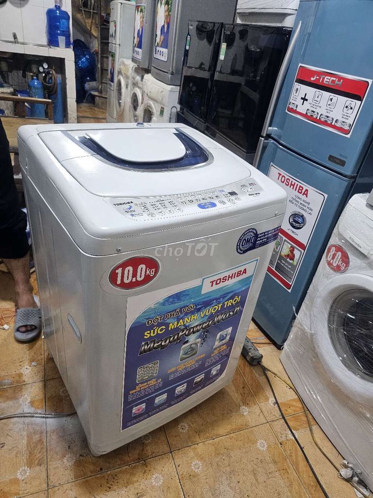 Máy giặt toshiba 10kg, giặt vắt êm