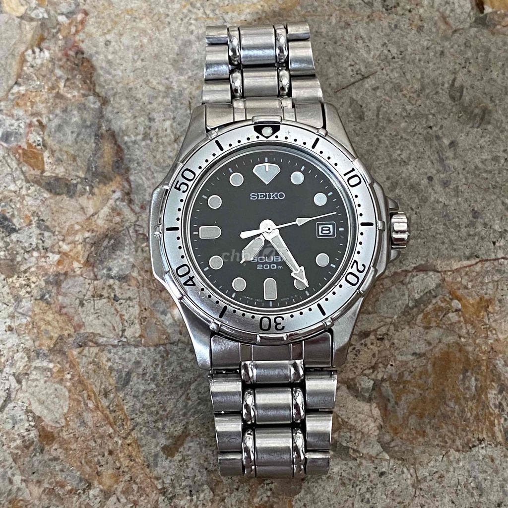 Đồng Hồ nam Pin dây thép seiko Scuba