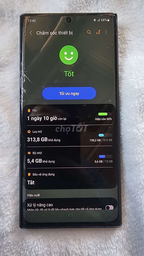 Samsung Galaxy Note 10+ 512GB chỉ bể màn hình.. Mua bán Điện thoại tại Thành phố Phú Quốc Kiên Giang được đăng bởi A Nghĩa hình 1