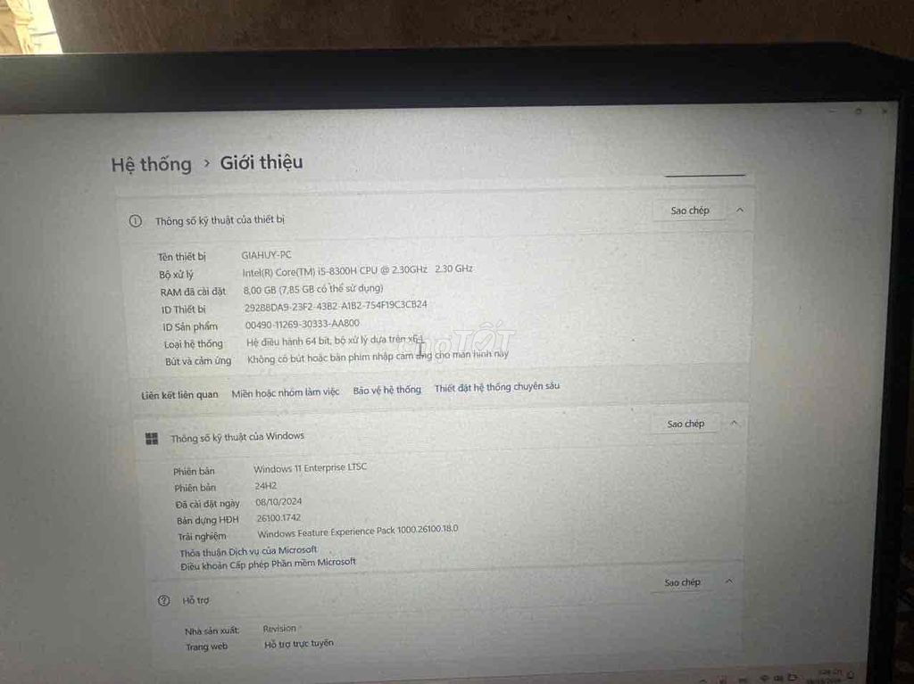 Acer Nitro 5 i5-8300H 8GB. Mua bán Laptop tại Huyện Văn Giang Hưng Yên được đăng bởi Nguyễn Đức Phong hình 1