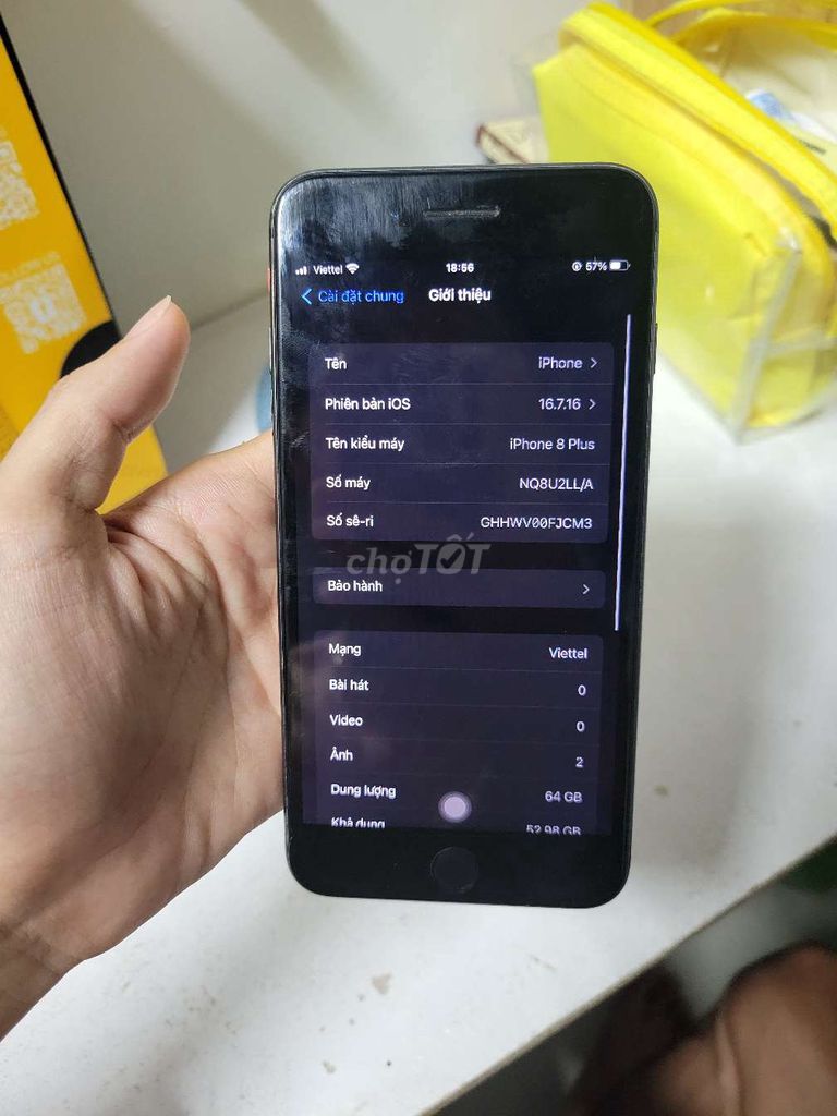 8plus qte mvt. Mua bán Điện thoại tại Quận Hải Châu Đà Nẵng được đăng bởi Đỗ Hào hình 1
