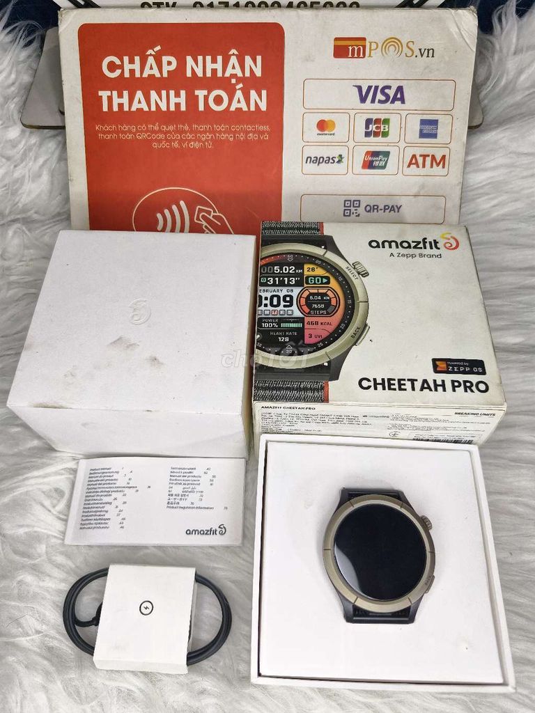 Amazfit Cheetah Pro full box bh 5/10/2026. Mua bán Thiết bị đeo thông minh tại Quận Tân Phú Tp Hồ Chí Minh được đăng bởi Phan Tấn SmartWatch hình 1