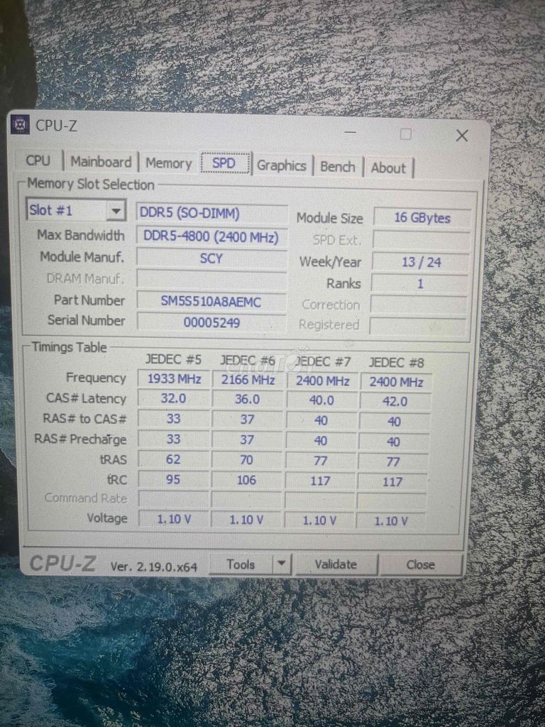 RAM SCY SM5S510A8AEMC DDR5 16GB 4800MHz. Mua bán Linh kiện (RAM, Card...) tại Quận 5 Tp Hồ Chí Minh được đăng bởi nguyen minh hình 1
