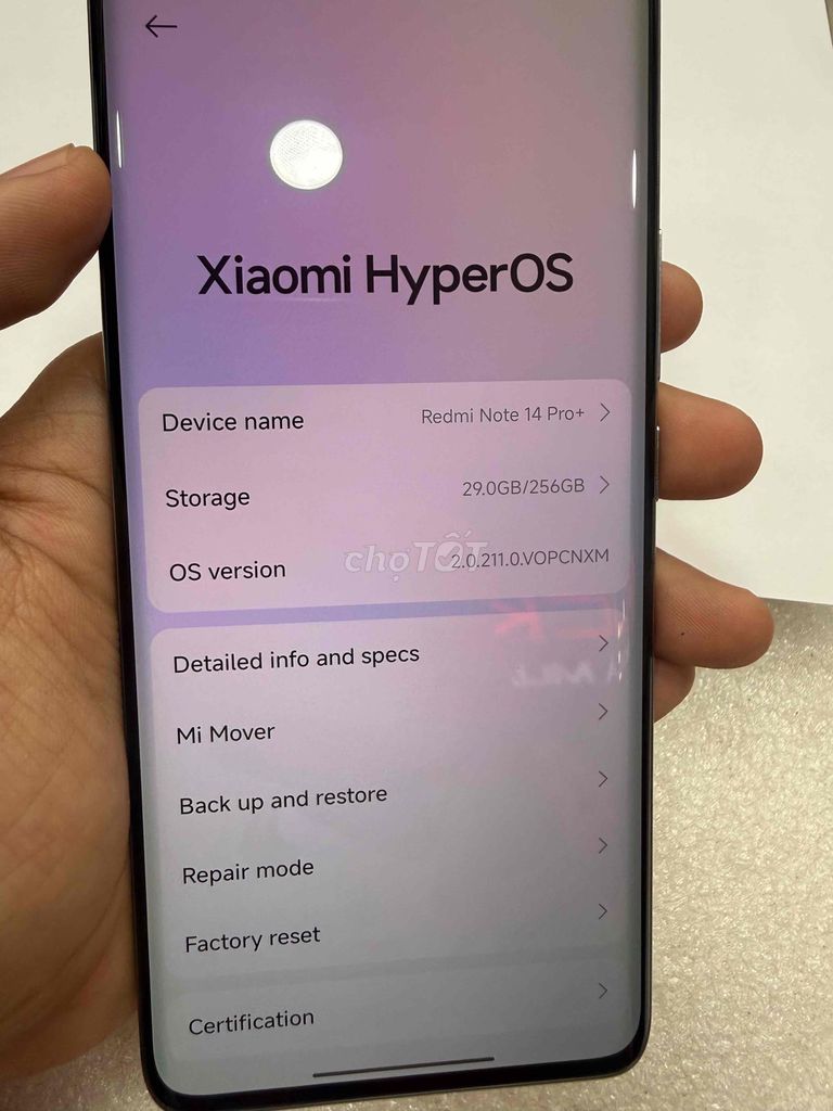Xiaomi Redmi Note 14 Pro+ 256GB Trắng. Mua bán Điện thoại tại Quận 8 Tp Hồ Chí Minh được đăng bởi Trường hình 1