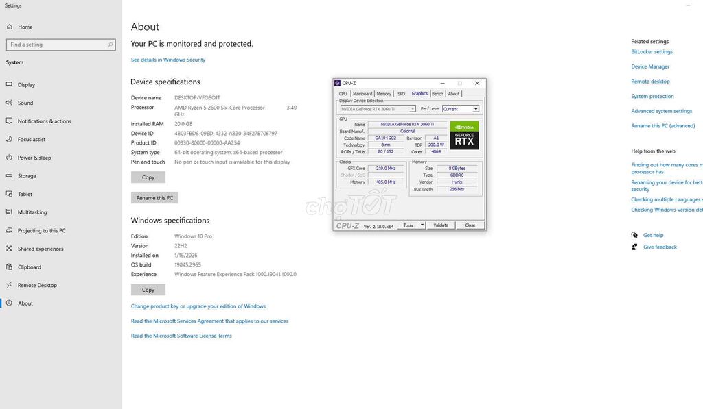 e cần bán case r5 2600 ram 20gb rtx 3060ti. Mua bán Máy tính để bàn tại Huyện Nghĩa Hưng Nam Định được đăng bởi Tuấn hình 1