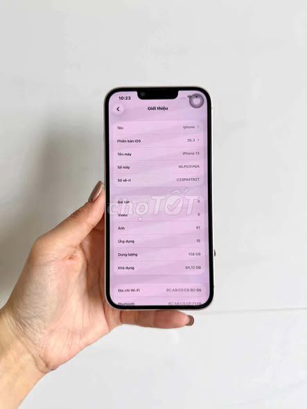 Apple iPhone 13 128GB Trắng 90%. Mua bán Điện thoại tại Quận 1 Tp Hồ Chí Minh được đăng bởi Hội Đồ Điện Tử hình 1