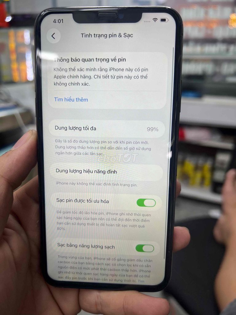 iPhone 11 Pro Max 256GB Không Face ID. Mua bán Điện thoại tại Thành phố Thủ Đức Tp Hồ Chí Minh được đăng bởi Nhi nhi shop hình 1