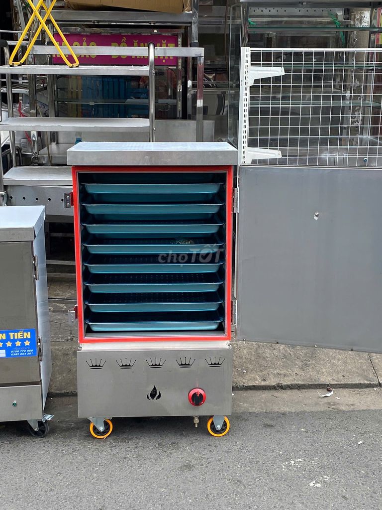 Tủ nấu cơm Gas 10 tầng Inox Bạc Mới 100%. Mua bán Đồ chuyên dụng, Giống nuôi trồng tại Quận Tân Bình Tp Hồ Chí Minh được đăng bởi Julie Nguyen hình 1