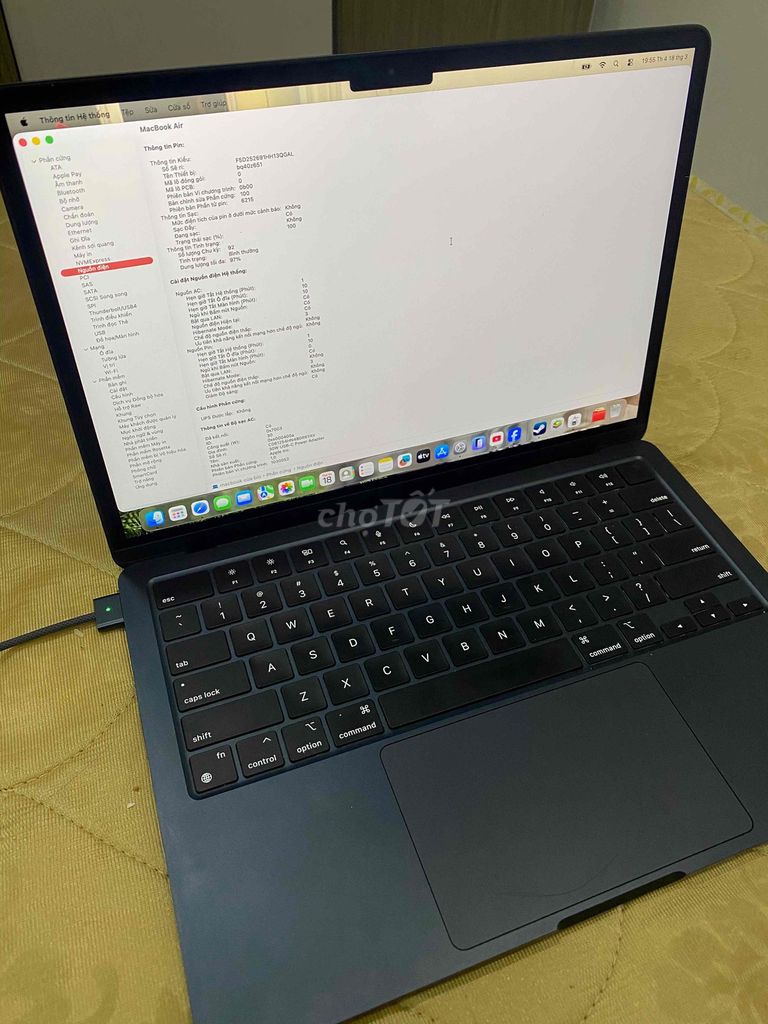 Apple MacBook Air M2 13 inch 8GB/256GB 98%. Mua bán Laptop tại Quận 7 Tp Hồ Chí Minh được đăng bởi Tran Tai hình 1